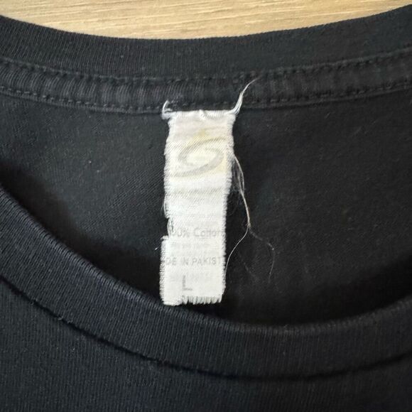 90s Legends Size Large TLC Lisa Left Eye Lopez Photo Graphic Tee Shirt Black - Picture 2 of 4